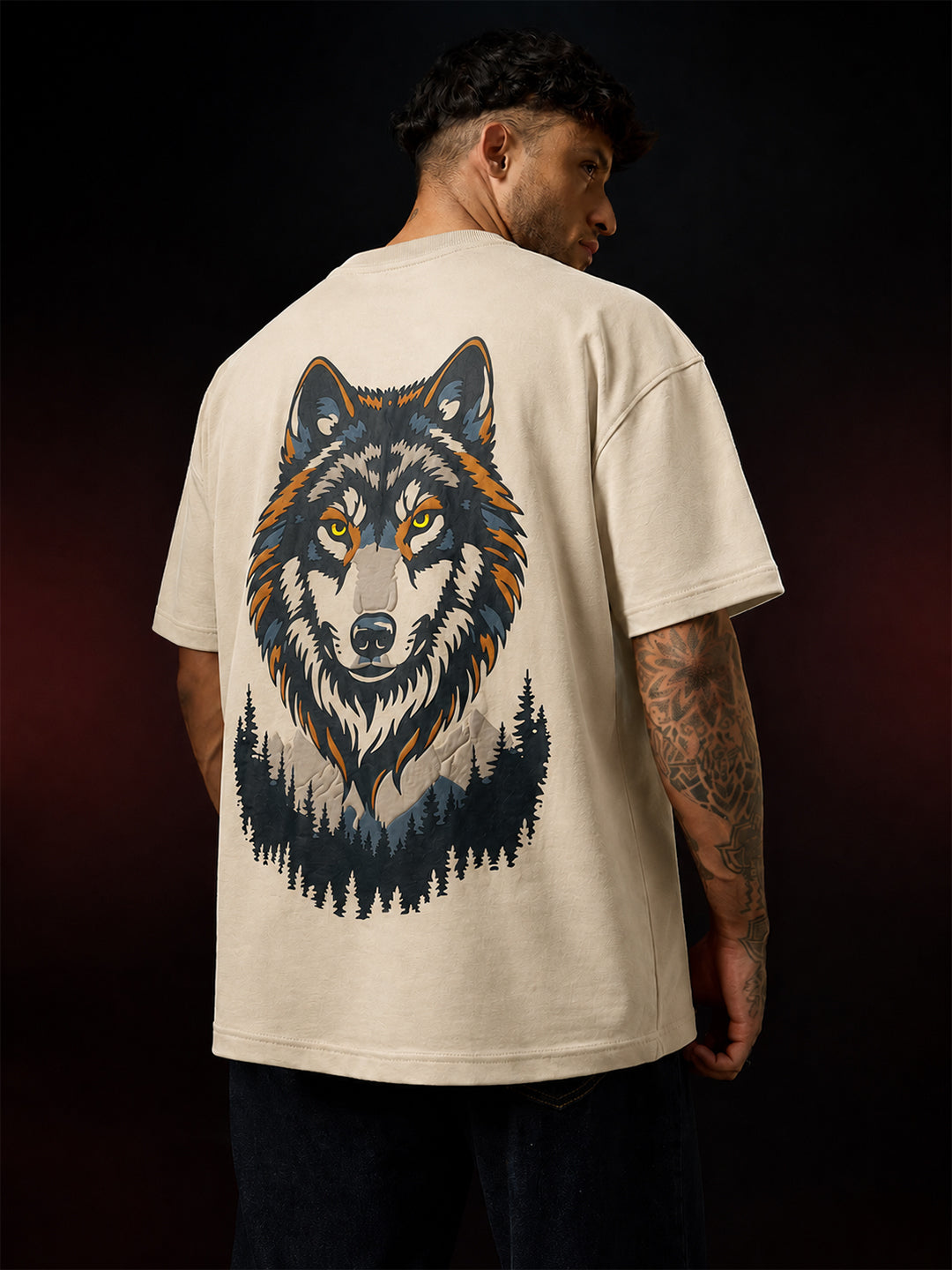 KRYZE Alpha Wolf Oversized T-Shirt