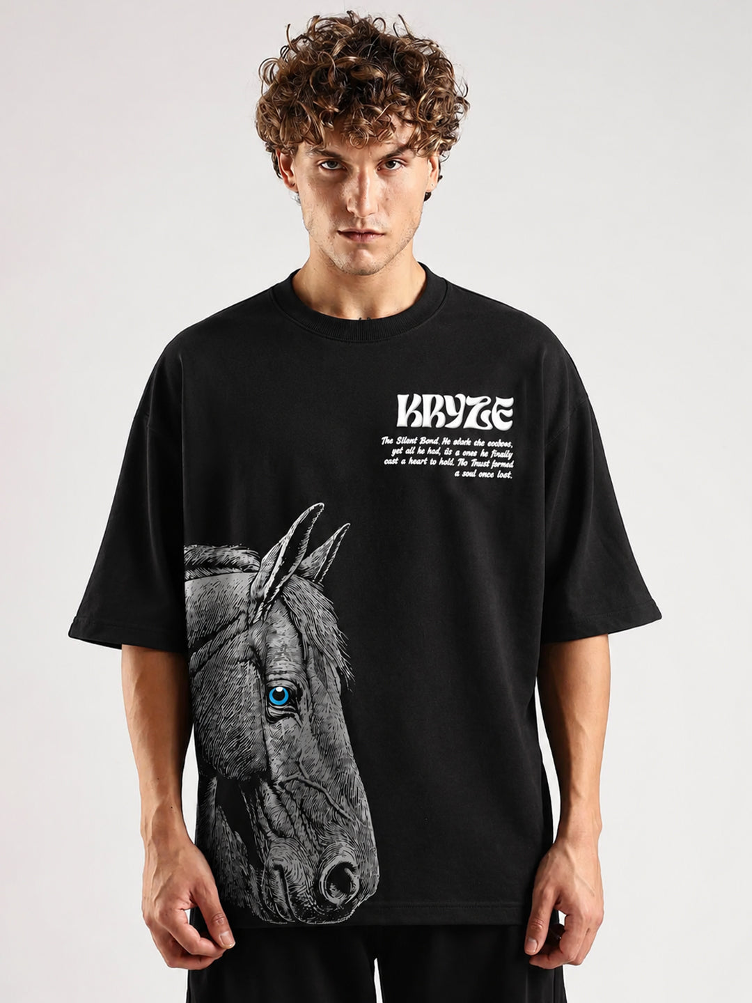 Midnight Stallion Oversized T-Shirt