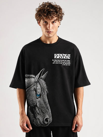 Midnight Stallion Oversized T-Shirt