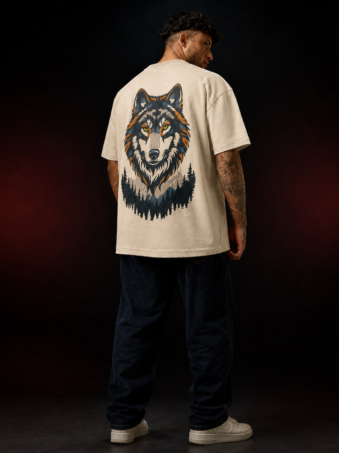 KRYZE Alpha Wolf Oversized T-Shirt