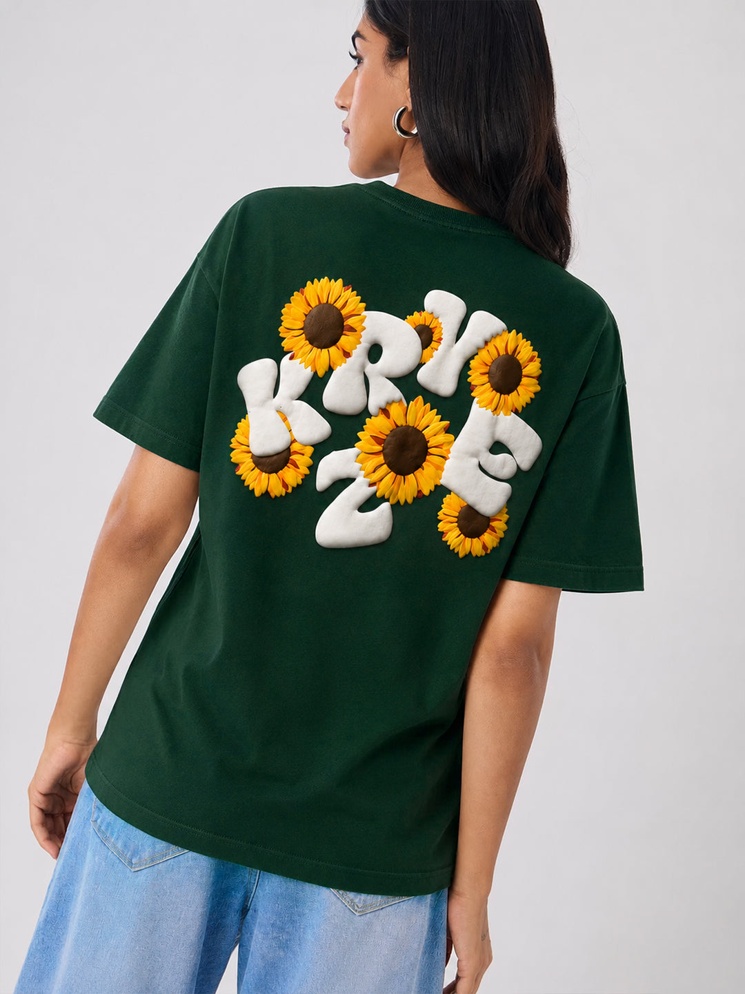 KRYZE Sunflower Oversized T-Shirt