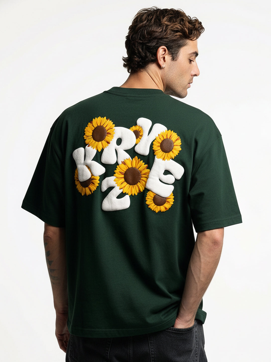KRYZE Sunflower Oversized T-Shirt