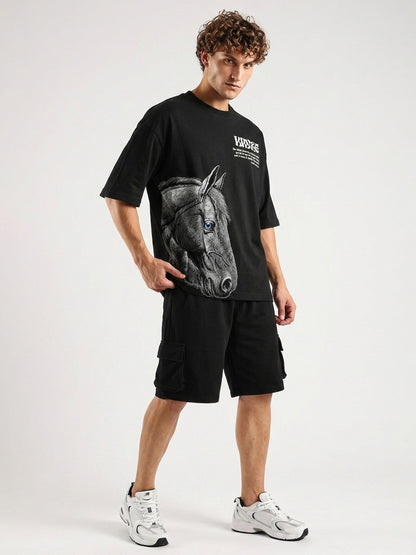 Midnight Stallion Oversized T-Shirt