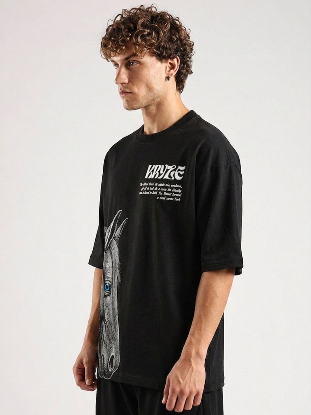 Midnight Stallion Oversized T-Shirt