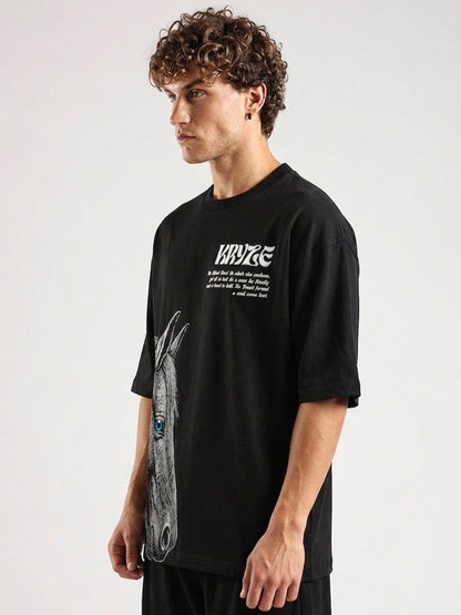 Midnight Stallion Oversized T-Shirt